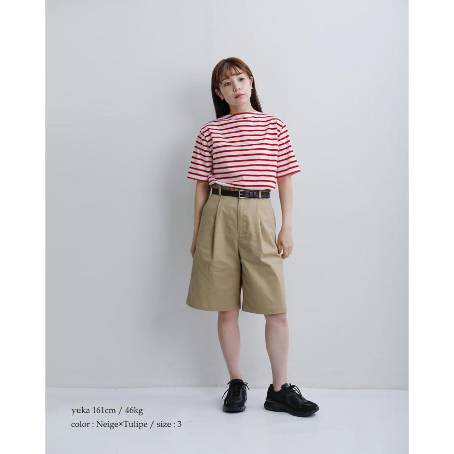 セントジェームス SAINT JAMES コットン ボートネック Tシャツ piriac 春夏 レディース 2026ss新作の画像