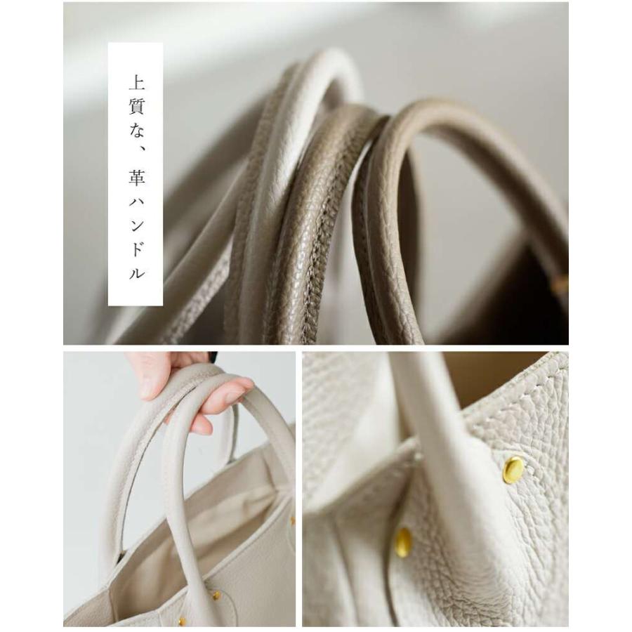 MARINEDAY（マリンデイ） シュリンク カウレザー トートバッグ PLUM