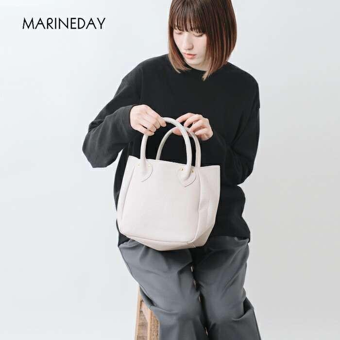 MARINEDAY（マリンデイ） シュリンク カウレザー トートバッグ PLUM