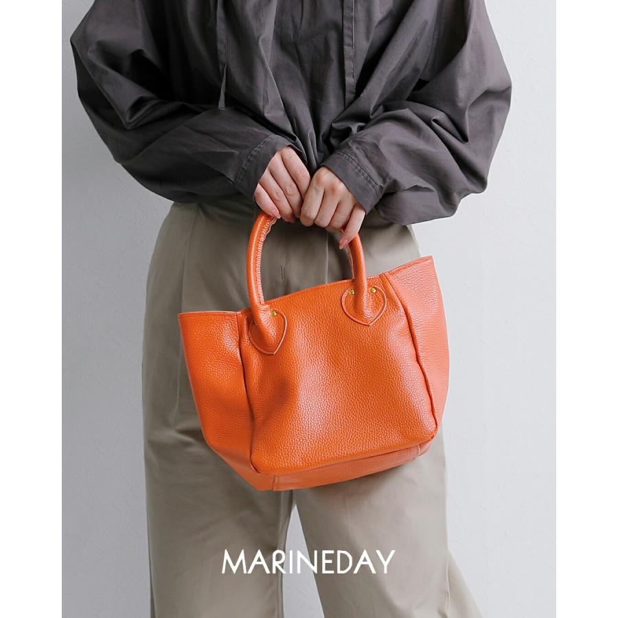 MARINEDAY（マリンデイ） イタリーシュリンク カウレザー トートバッグ 