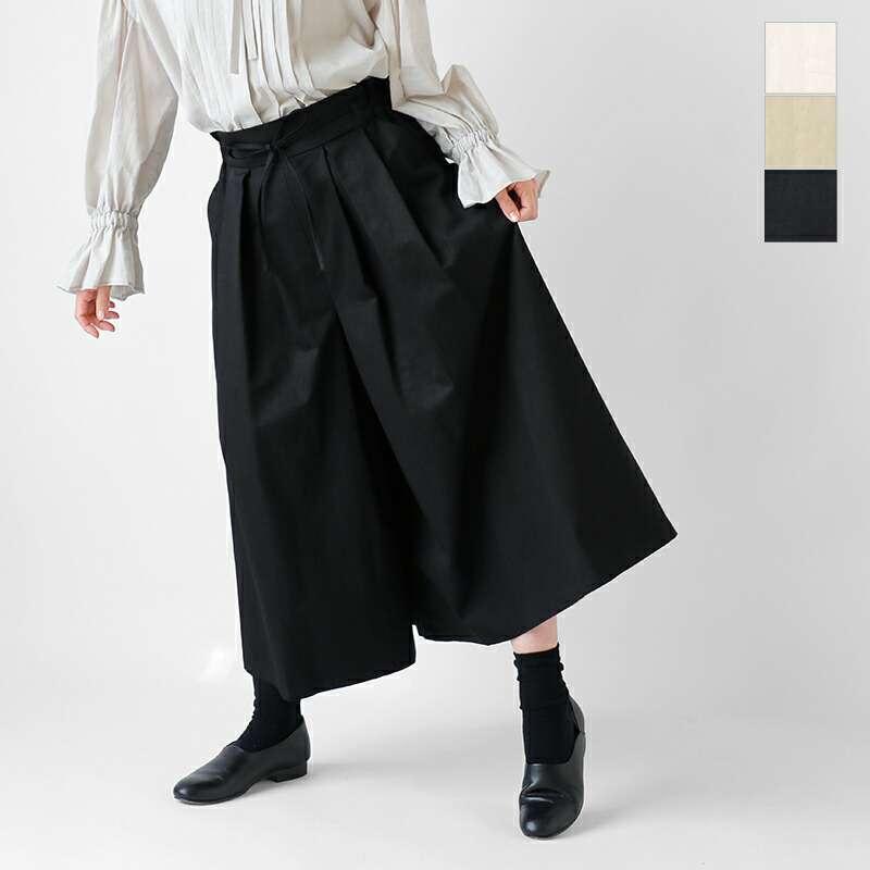 MAGALI 【40%OFF】マガリ コットン リネン タック ワイドパンツ