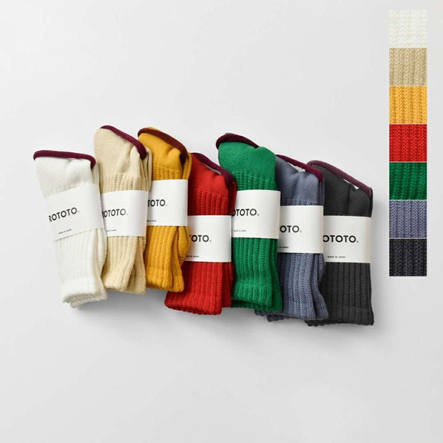 ROTOTO（ロトト） 靴下 ルーズパイル クルー ソックス LOOSE PILE CREW