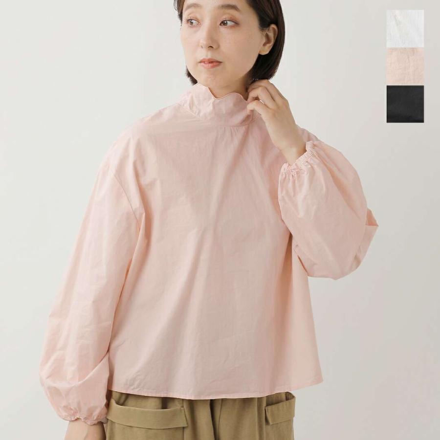 ROBE de PEAU ローブデポー  コットン スカラップ刺繍 2way ハイネック ブラウス “JOU JOU 2WAY BLOUSE” r306-mn 2025aw新作 レディース ☆☆ クーポン対象 ROBE de PEAU（ローブデポー） セール【30%OFF】ローブデポー コットン