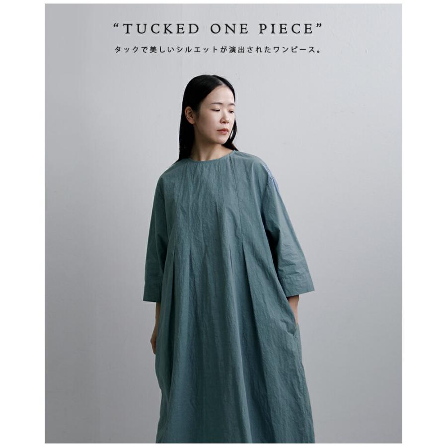 ローブデポー ROBE de PEAU コットンリネン タック ワンピース TUCKED ONE PIECE r342 レディース 春夏 2026ss新作【クーポン対象】_6