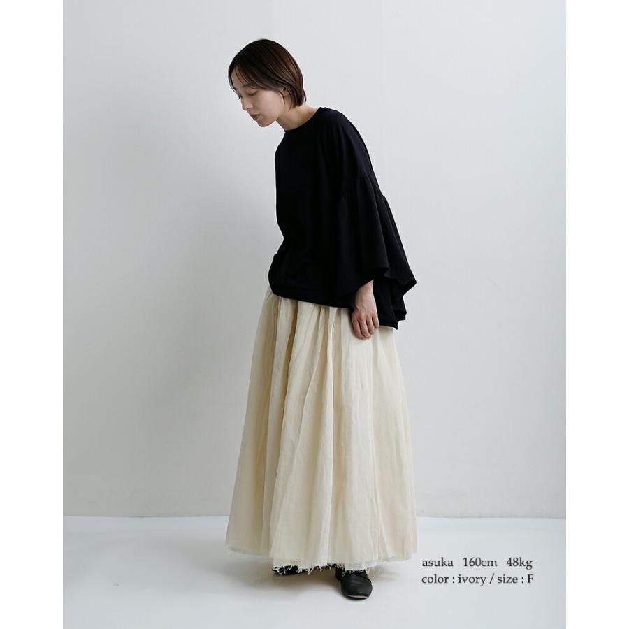 ローブデポー ROBE de PEAU コットンオーガンジー リメイク スカート ORGANDY REMAKE SKIRT r359  春夏  2026ss新作の画像