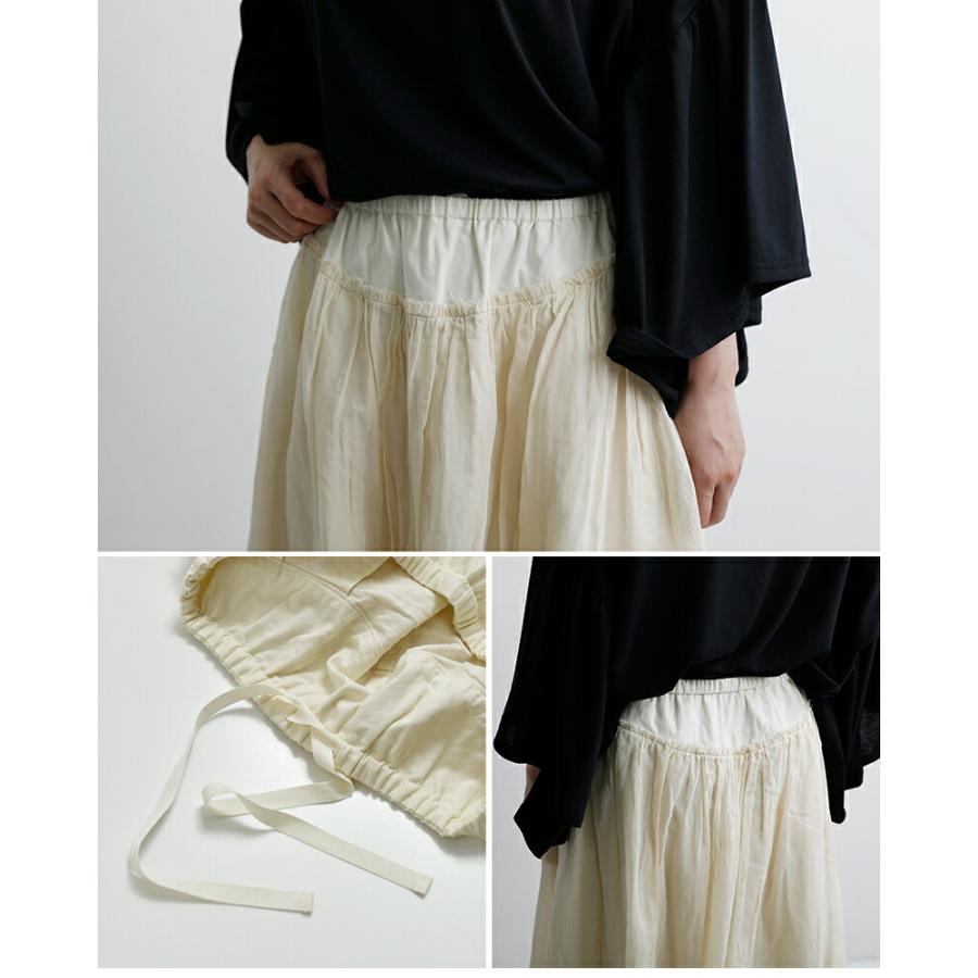 ローブデポー ROBE de PEAU コットンオーガンジー リメイク スカート ORGANDY REMAKE SKIRT r359  春夏  2026ss新作の画像