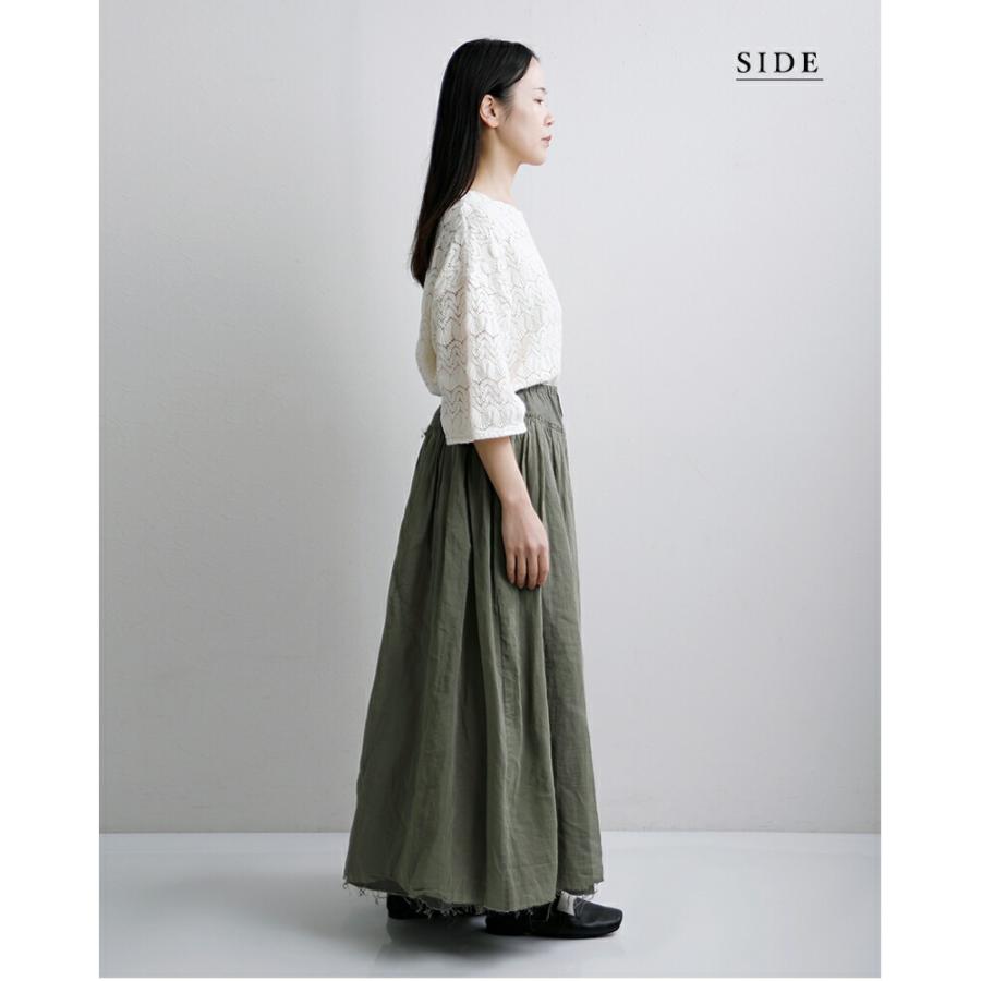 ローブデポー ROBE de PEAU コットンオーガンジー リメイク スカート ORGANDY REMAKE SKIRT r359  春夏  2026ss新作の画像