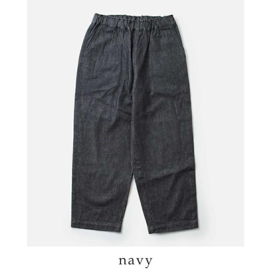 02242-0084 リネンデニムギアショーツ RINEN リネン 10oz ノット インディゴ デニム リラックス パンツ