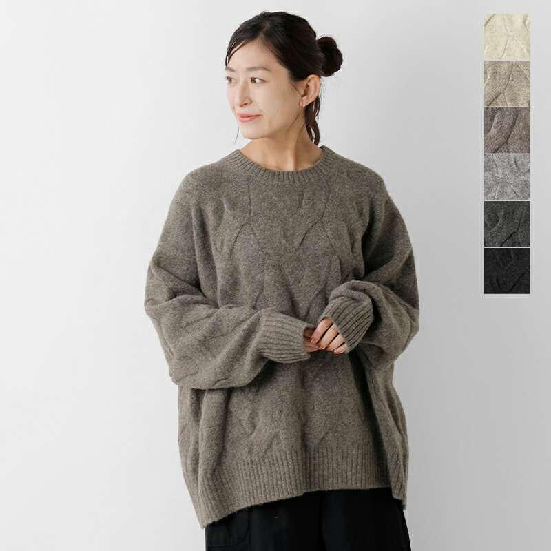 siro de labonte シロ デ ラボンテ ホイップヤーン ケーブル編み ニット プルオーバー r543116-mn 2025aw新作 レディース クーポン対象 siro de labonte（シロ デ ラボンテ） セール【30%OFF】シロ デ