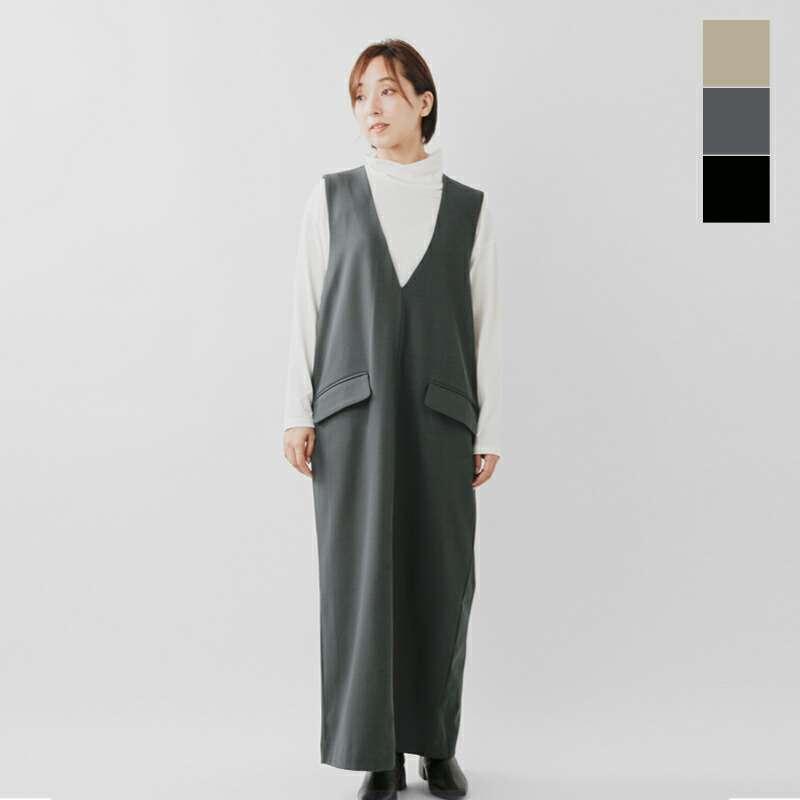 シロ デ ラボンテ ワンピース siro de labonte  ストレッチ ツイル Vネック ジャンパースカート ワンピース r543307  ☆☆ クーポン対象 siro de labonte（シロ デ ラボンテ） セール【40%OFF】シロ デ