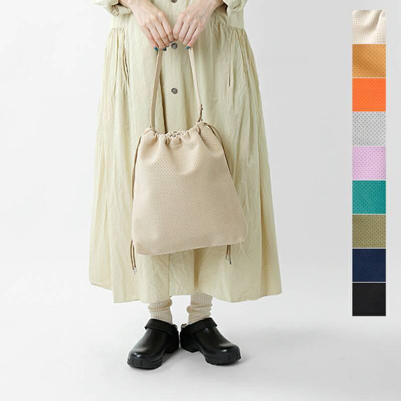 MNNG エムエヌエヌジー ウルトラスエードラビットフラット巾着バッグ rb1-us