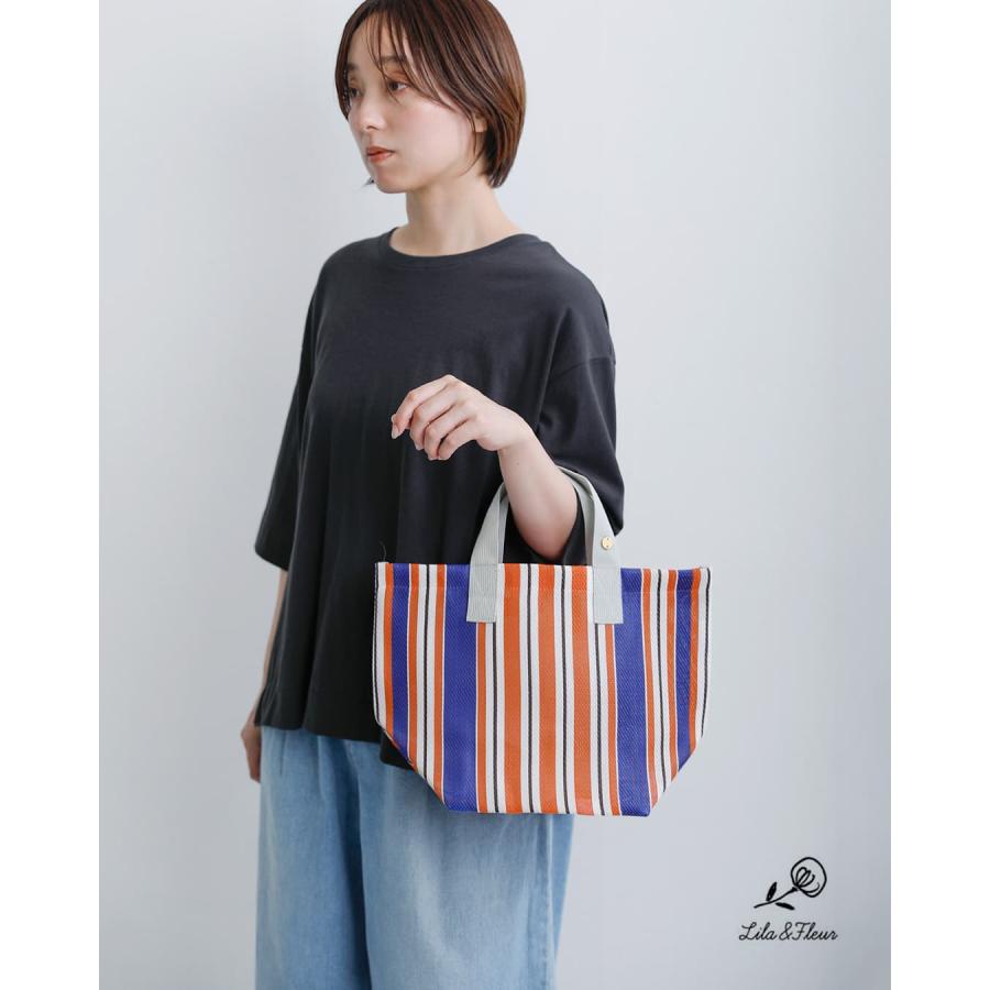 Lila＆Fleur（リラアンドフルール） ストライプ デイリー トートバッグ