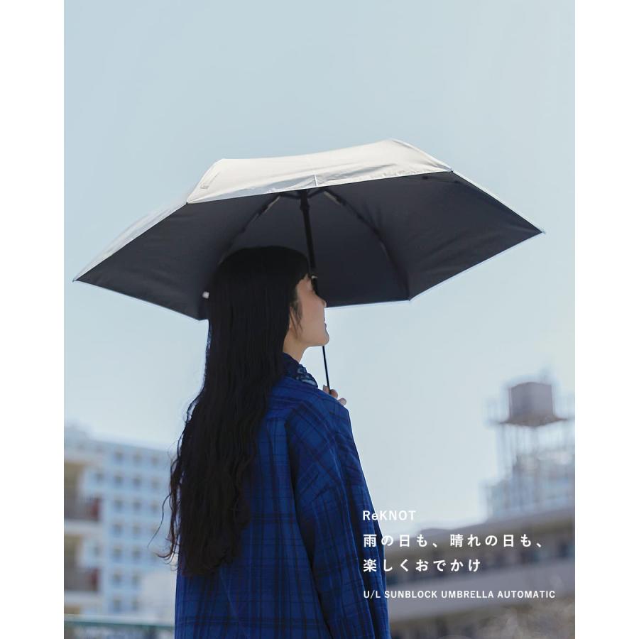 ReKNOT（リノット） 晴雨兼用 ワンタッチ開閉 折りたたみ傘 U L
