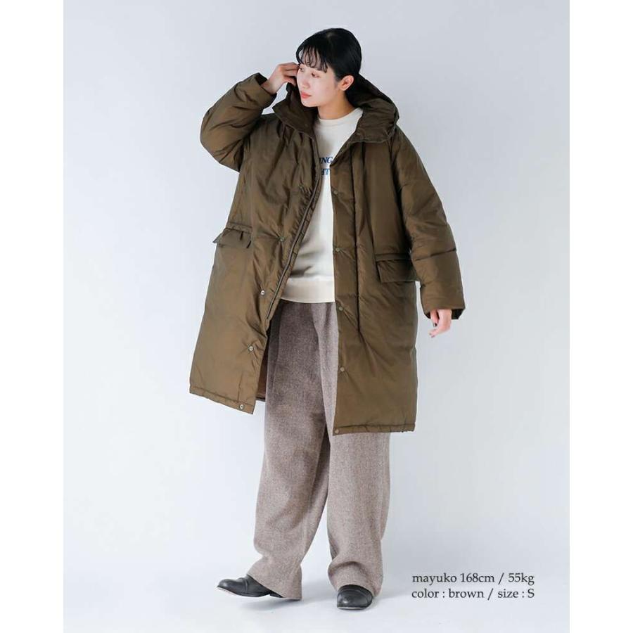 REMI RELIEF ブラウン系フード付きコート REMI RELIEF（レミ レリーフ） ダウンコート ダウンジャケット 「REMI