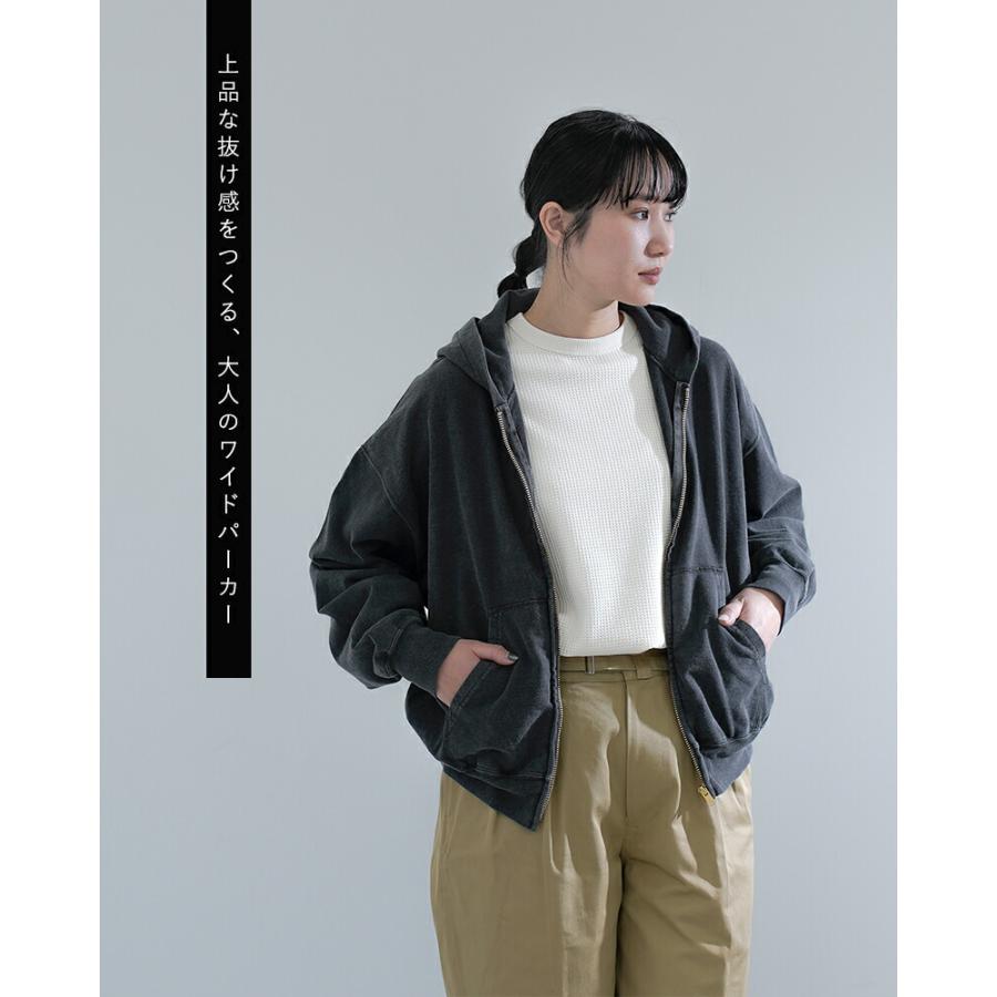 REMI RELIEF（レミ レリーフ） SP加工スーピマ裏毛 ZIPパーカー