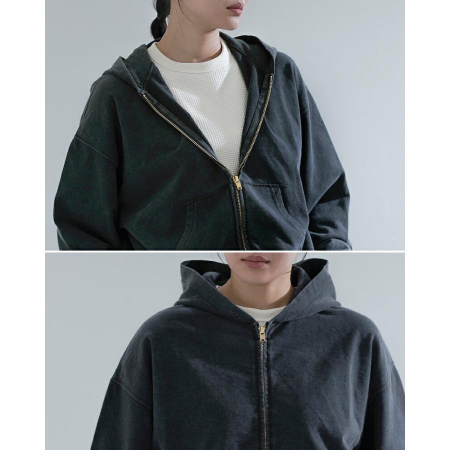 REMI RELIEF（レミ レリーフ） SP加工スーピマ裏毛 ZIPパーカー