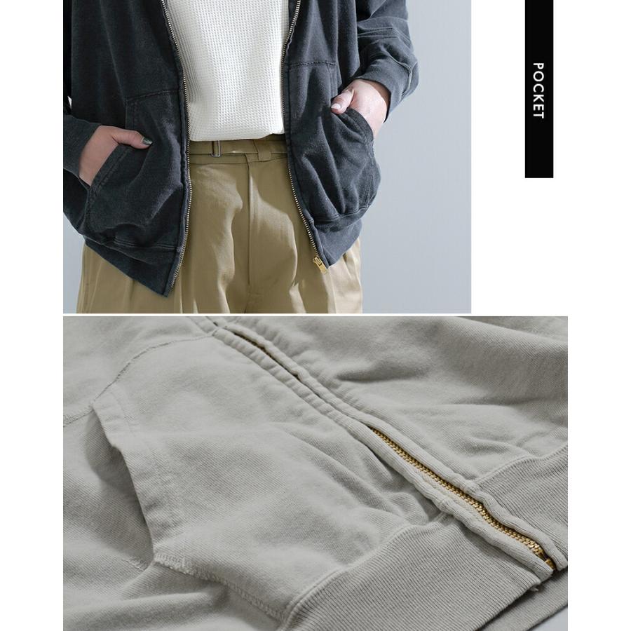 REMI RELIEF（レミ レリーフ） SP加工スーピマ裏毛 ZIPパーカー