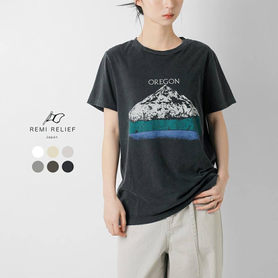 REMI RELIEF（レミ レリーフ） REMI RELIEF SP加工 プリント Tシャツ