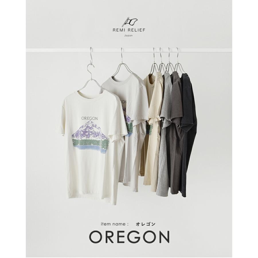 REMI RELIEF（レミ レリーフ） SP加工 プリント Tシャツ OREGON