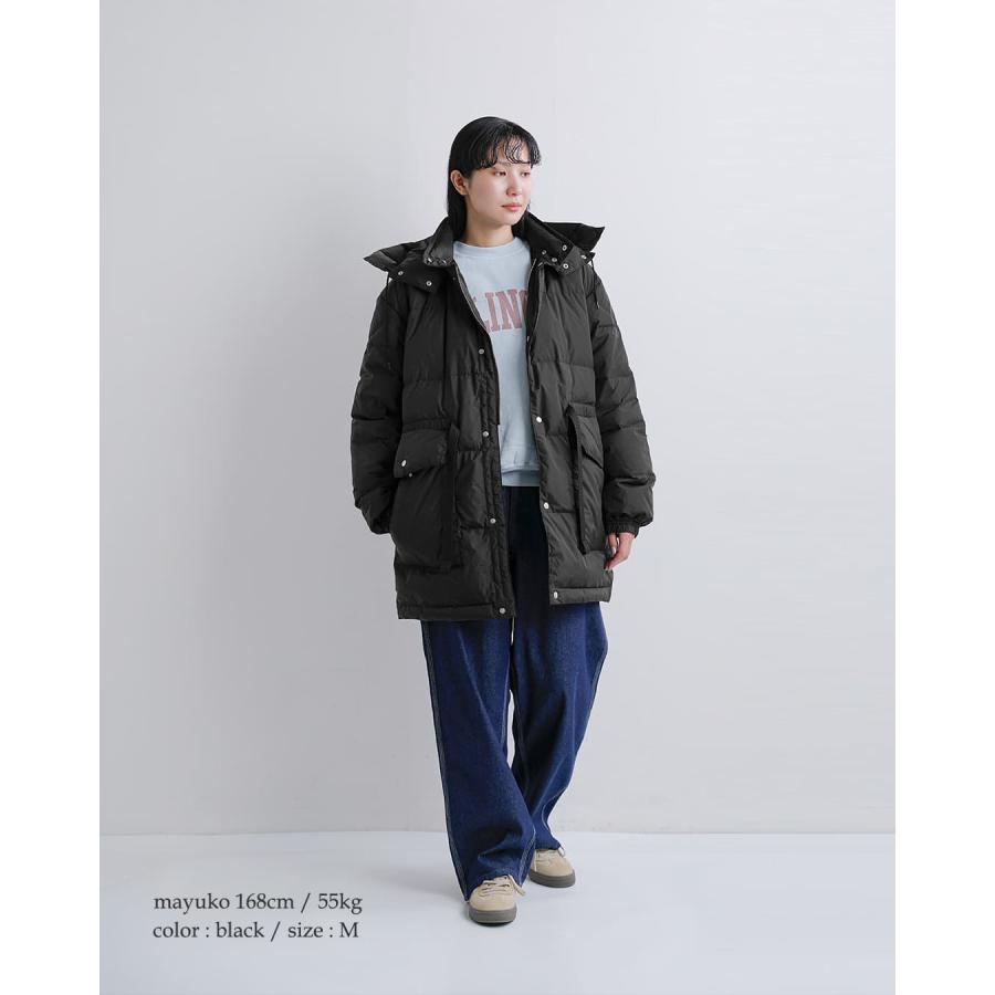 REMI RELIEF × GALLARDAGALANTE コート黒 REMI RELIEF（レミ レリーフ） ヴィンテージ ダウンロングジャケット