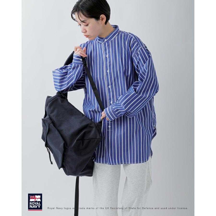 ROYAL NAVY（ロイヤルネイビー） コットン バンドカラー ストライプ