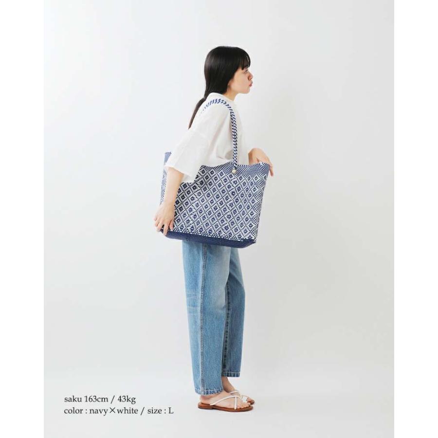 美品【Letra】メルカドバッグＬ Letra（レトラ） メルカドバッグ ロングハンドル Lサイズ ROMBO rombo
