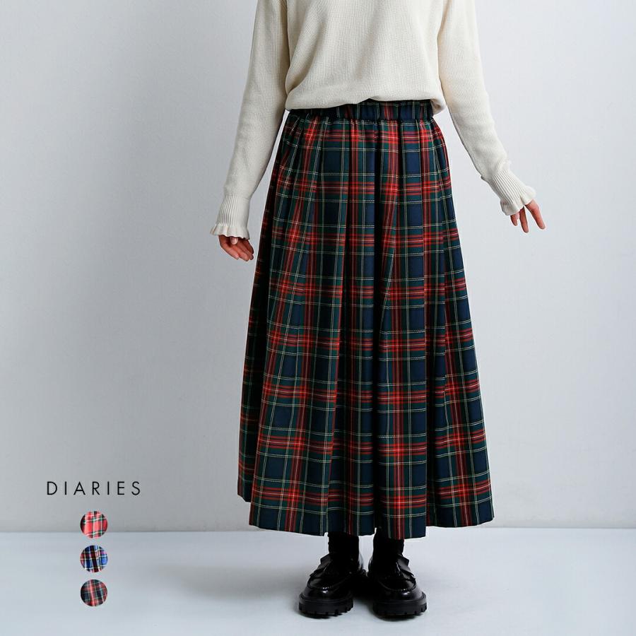 ダイアリーズ DIARIES タータンチェック タック スカート sa42601