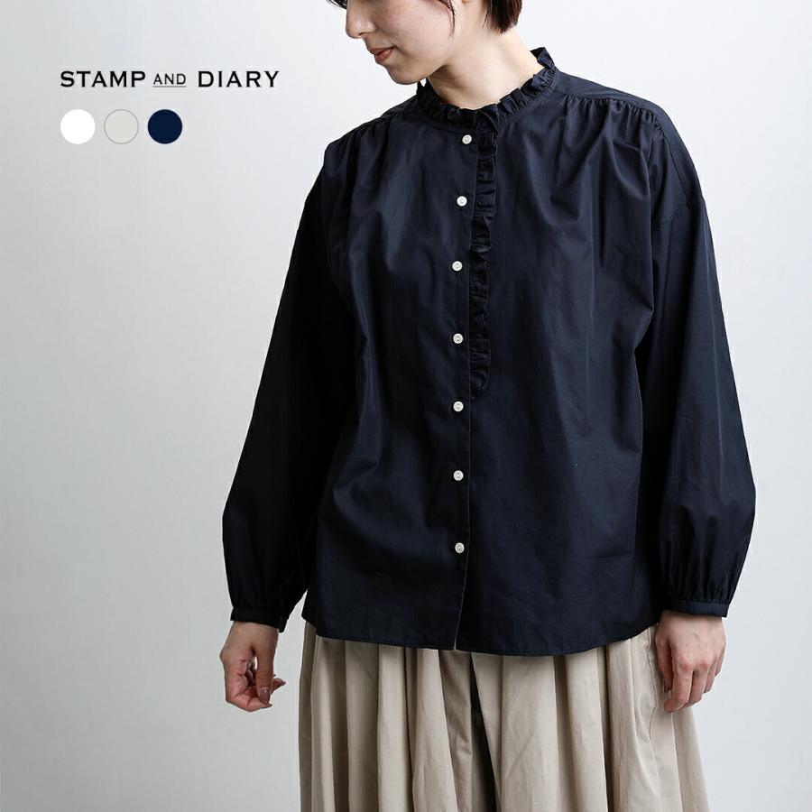 STAMP AND DIARY（スタンプアンドダイアリー） コットン ノーカラー
