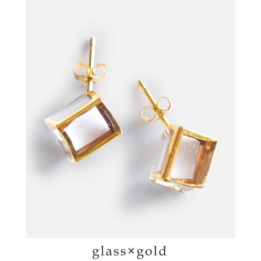 sorte ソルテ ガラスキューブピアス : aranciato ヤフー店 - 通販