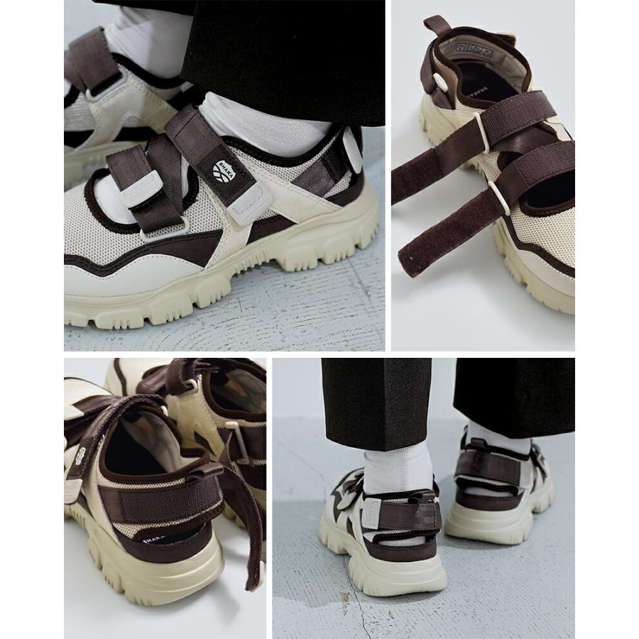 SHAKA（シャカ） メッシュアッパー ベルクロ スニーカーサンダル OTTER