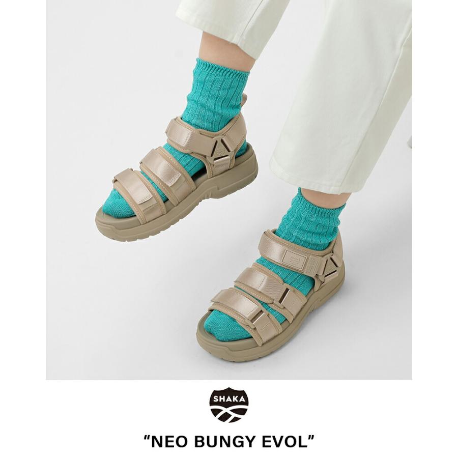 【ジャパンスタイル】ぽっくり 21cm SHAKA スポーツサンダル NEO BUNGY EVOL [メンズ/レディース][2025 春