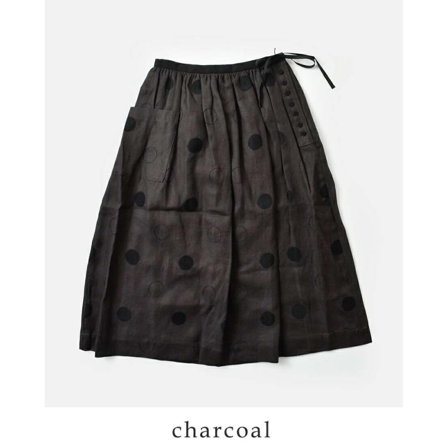 MAGALI マガリ  RONDリネン サイドボタン スカート sk80-kr 2025aw新作 レディース ☆☆ クーポン対象 MAGALI（マガリ） セール【30%OFF】マガリ MAGALI RONDリネン サイド