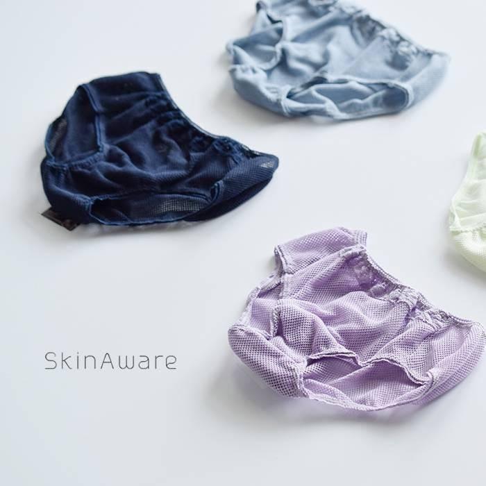 SkinAware スキンアウェア オーガニックコットンメッシュショーツ skwls011b｜aranciato｜02