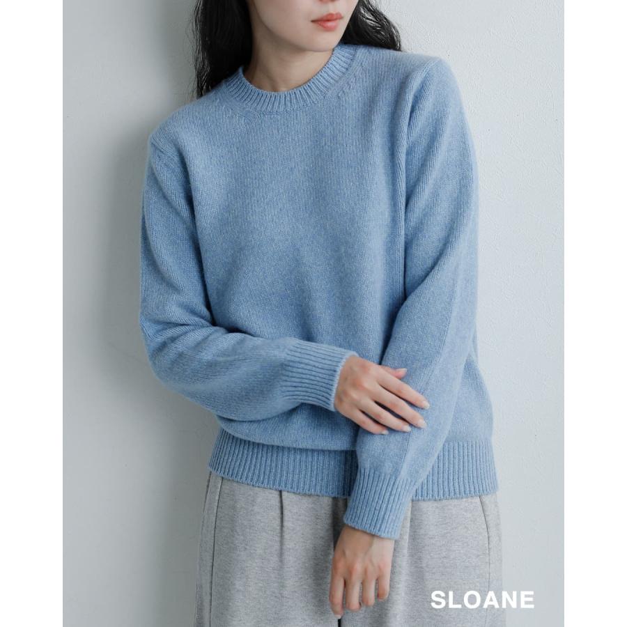 SLOANE（スローン） ジーロンラム×カシミヤ クルーネック セーター