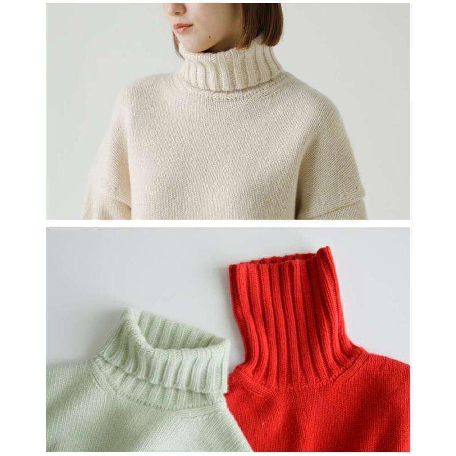 SLOANE スローン 3G ジーロンラム×カシミヤ ドロップショルダー