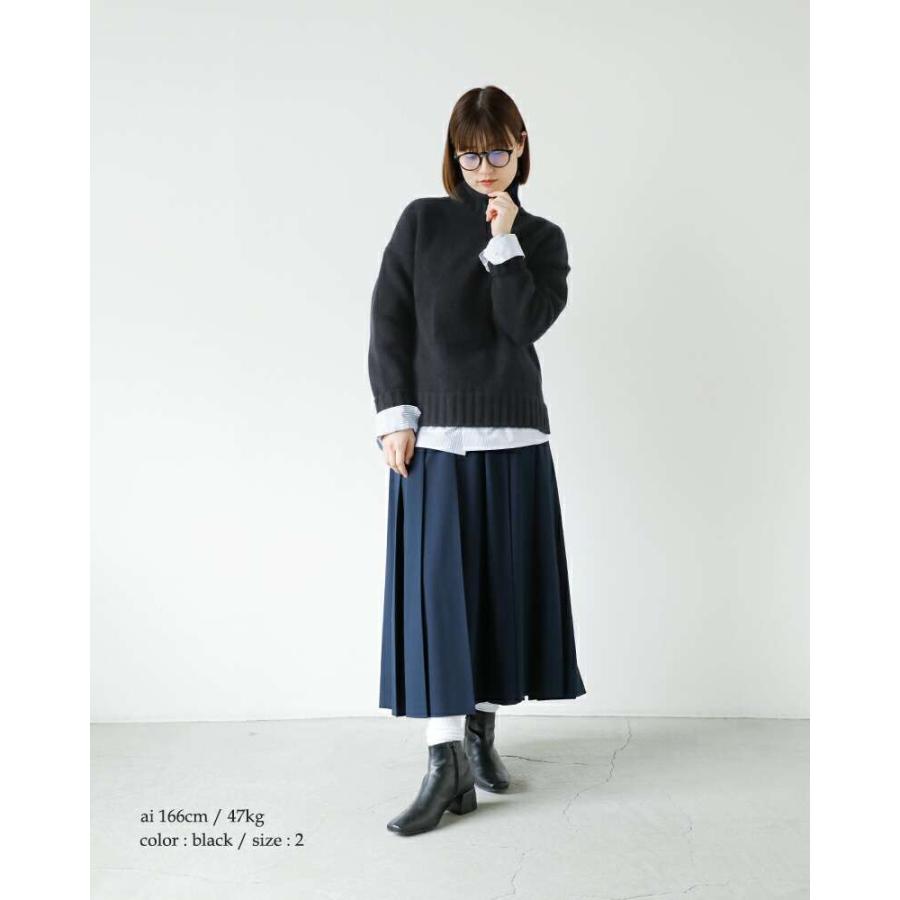 SLOANE スローン 3G ジーロンラム×カシミヤ ドロップショルダー