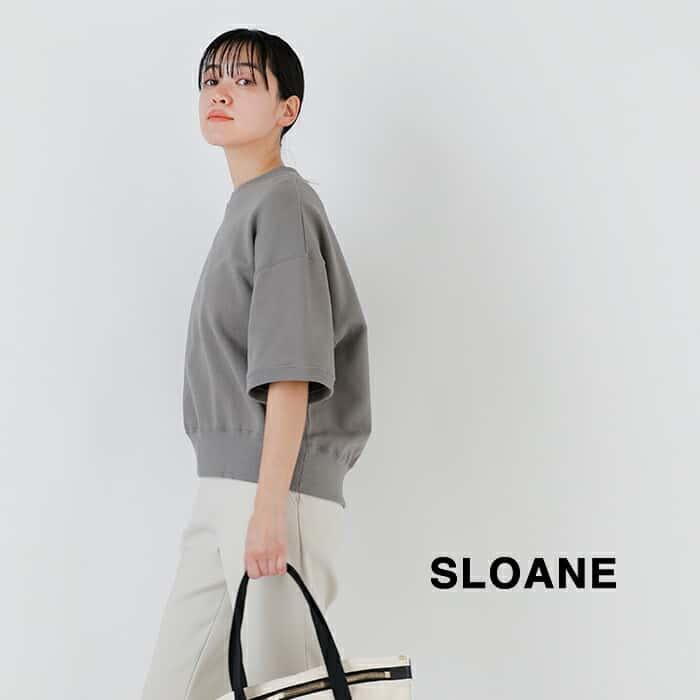 SLOANE スローン 30 10 コットン裏毛 半袖 スウェット プルオーバー sl8s-t607  2024ss新作｜aranciato｜02