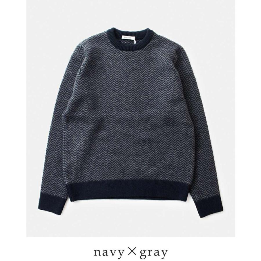SLOANE 【40%OFF】スローン 7G ジャガード ウール×ナイロン クルー 