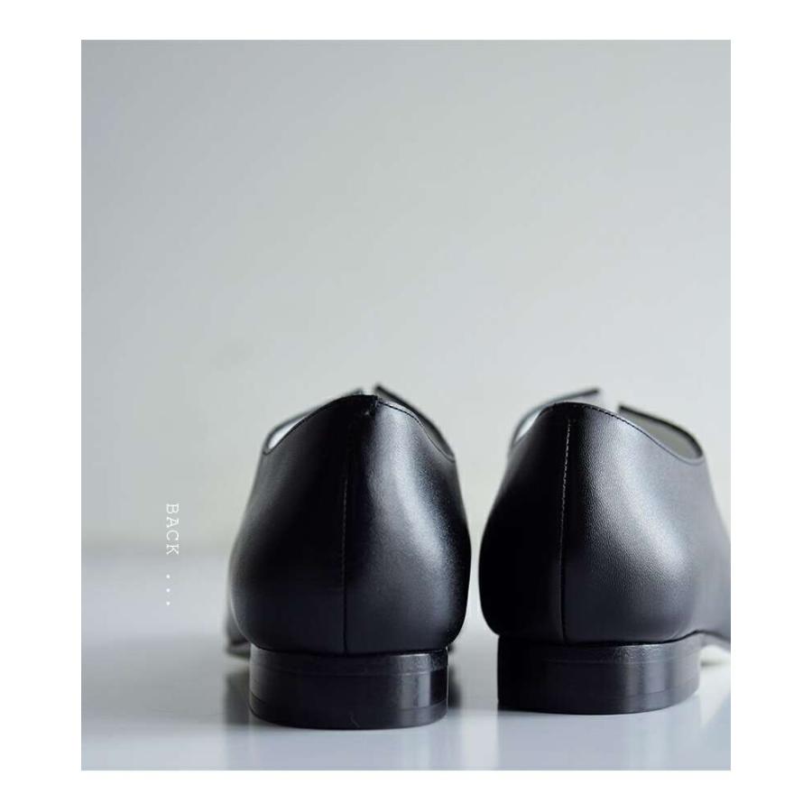 ビューティフルシューズ BEAUTIFUL SHOES  ステアレザー ミニマルデザイン スリット シューズ slit-shoes  レディースの画像