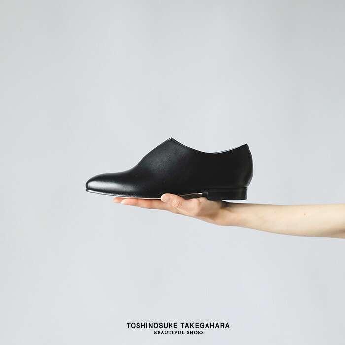 ビューティフルシューズ BEAUTIFUL SHOES  ステアレザー ミニマルデザイン スリット シューズ slit-shoes  レディースの画像