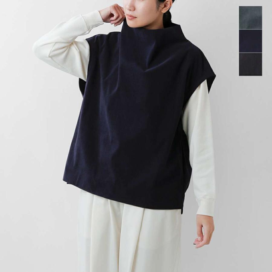 FIR MUM フィル マム  経編コーデュロイ ボトルネック ニット ベスト sn-fr1506tv-kr 2025aw新作 ユニセックス クーポン対象 FIRMUM フィル マム 経編コーデュロイ ボトルネック ニット ベスト sn