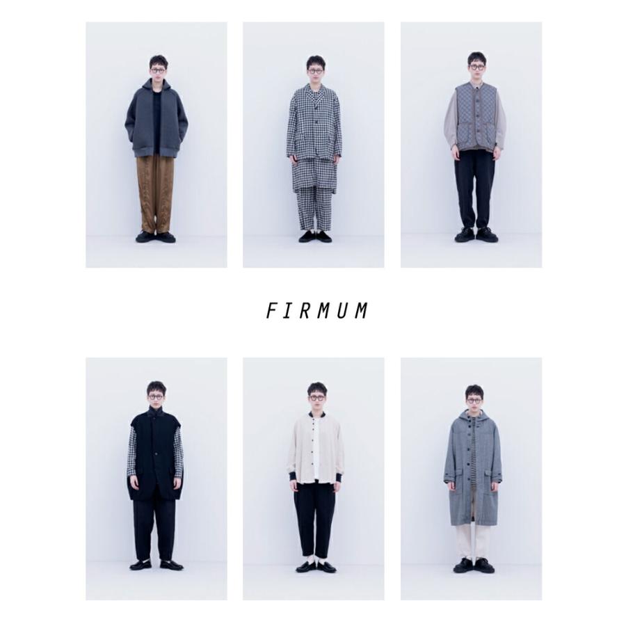 FIRMUM フィル マム ウールシーチング ボトルネック ラグラン コート