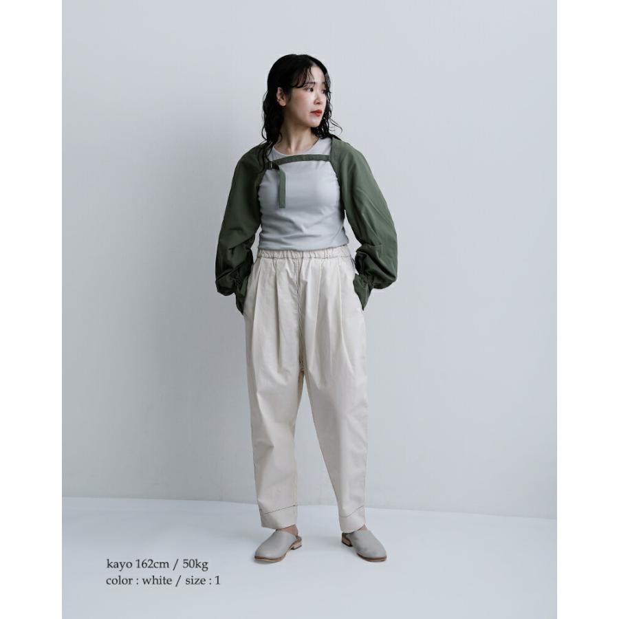 sneeuw（スニュウ） コットン タック ドローパンツ snw33-15