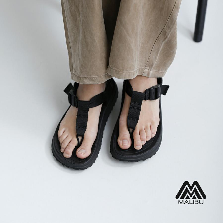 凵美品　マリブサンダルズ　28cm ブラック　ストラップ　サンダル 夏 MALIBU SANDALS（マリブサンダルズ） ソルスティス ベルクロ トング