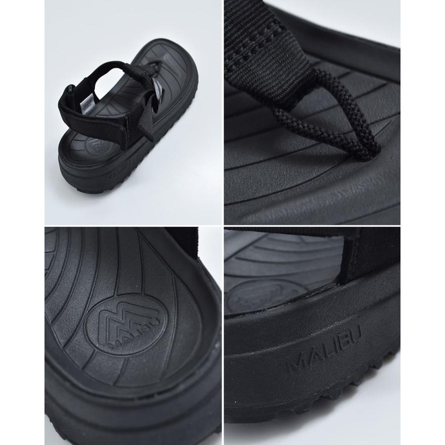 凵美品　マリブサンダルズ　28cm ブラック　ストラップ　サンダル 夏 MALIBU SANDALS（マリブサンダルズ） セール【20%OFF】マリブサンダル