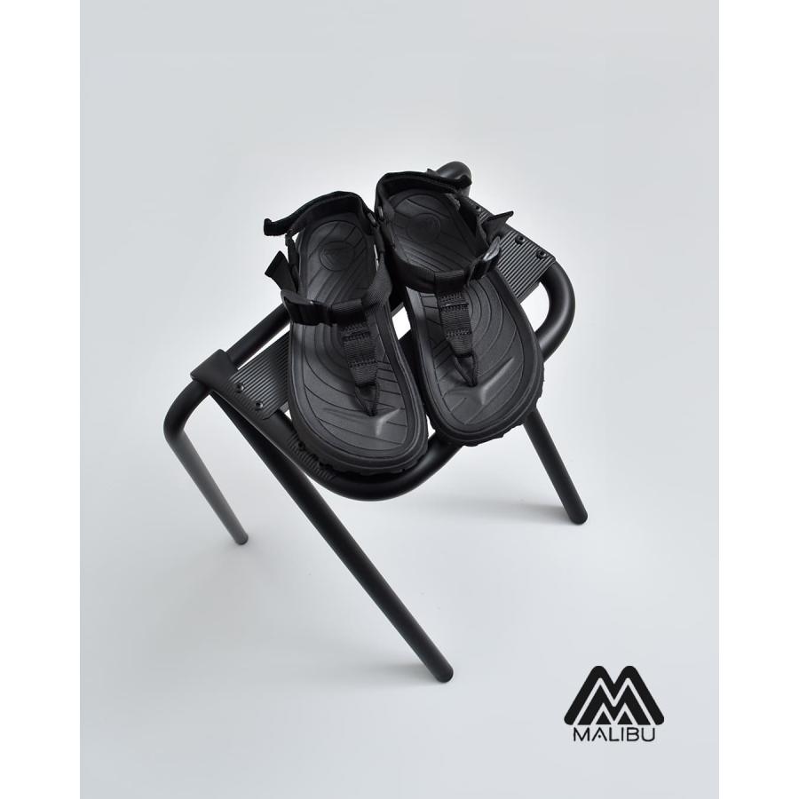 凵美品　マリブサンダルズ　28cm ブラック　ストラップ　サンダル 夏 MALIBU SANDALS（マリブサンダルズ） ソルスティス ベルクロ トング
