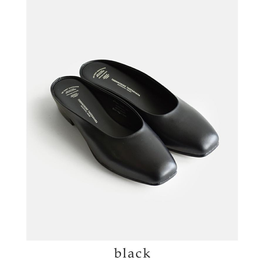 ビューティフルシューズ BEAUTIFUL SHOES キップレザー スクエア ミュール パンプス square-mule レディース  春夏 2026ss新作の画像