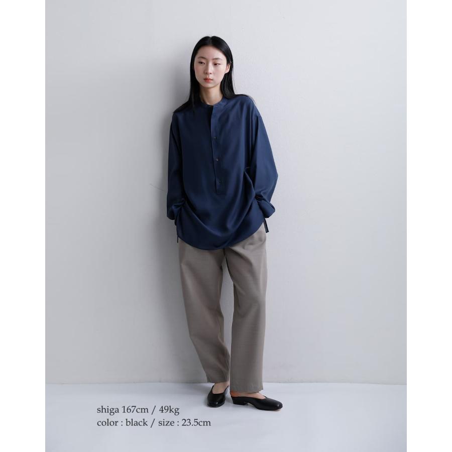 ビューティフルシューズ BEAUTIFUL SHOES キップレザー スクエア ミュール パンプス square-mule レディース  春夏 2026ss新作の画像