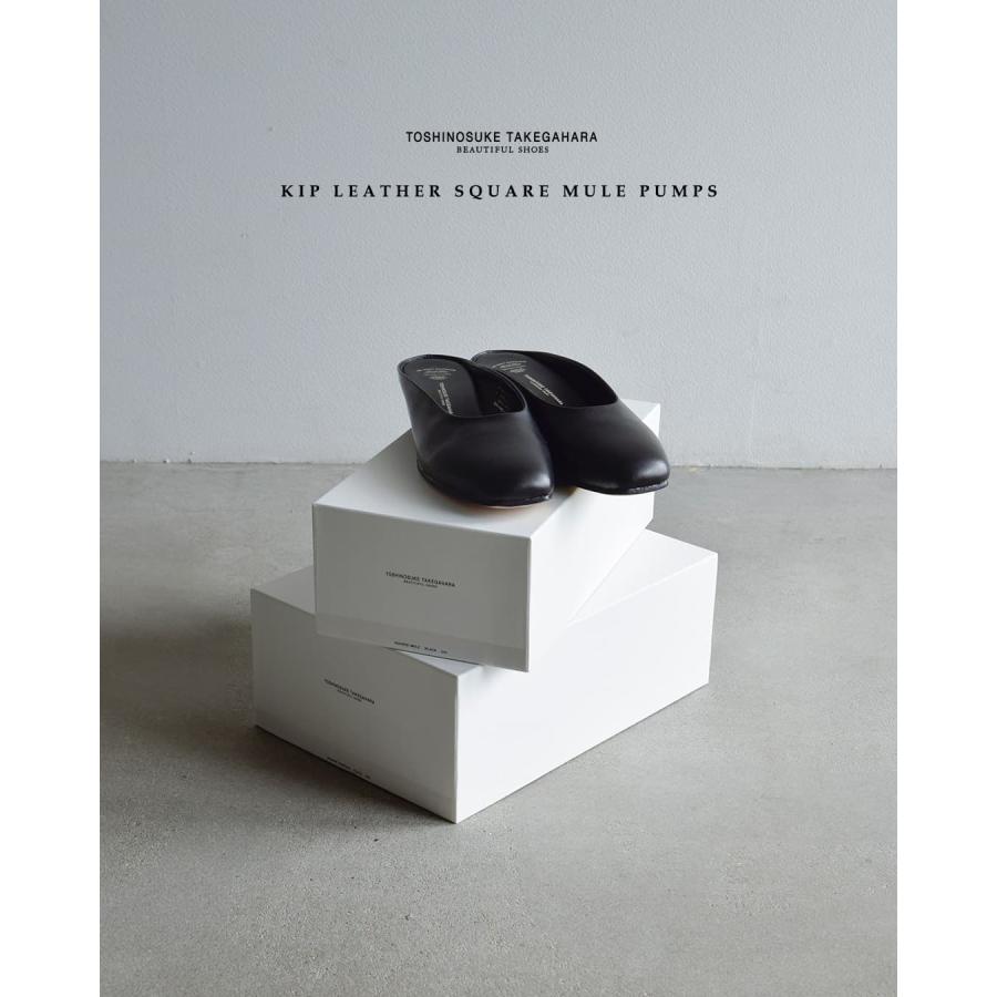 ビューティフルシューズ BEAUTIFUL SHOES キップレザー スクエア ミュール パンプス square-mule レディース  春夏 2026ss新作の画像