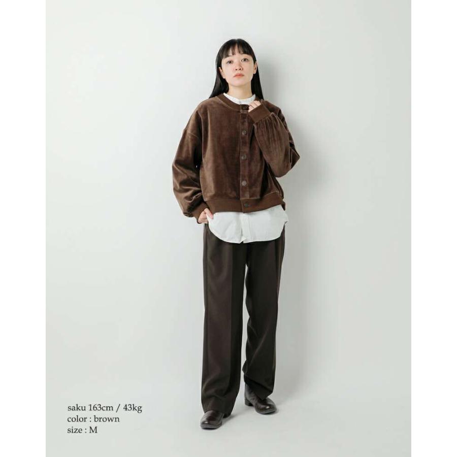 スターアンドストライプ カーディガン STAR＆STRIPE  コットン ベロア クルーネック カーディガン ssmd-152  ☆☆ クーポン対象 STAR&STRIPE（スターアンドストライプ） セール【30%OFF】STAR＆STRIPE